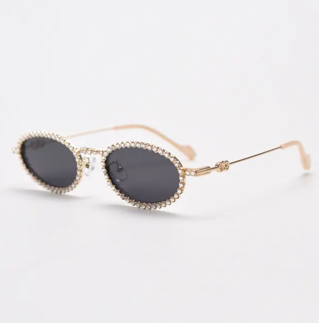 Jewel Oval Sunglasses