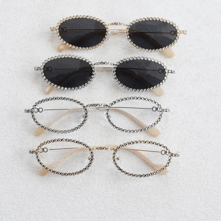 Jewel Oval Sunglasses